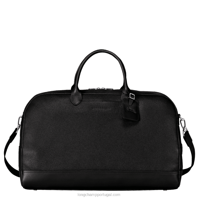 Longchamp 6DPZ823 preto homens bolsa de viagem Le Foulonne m