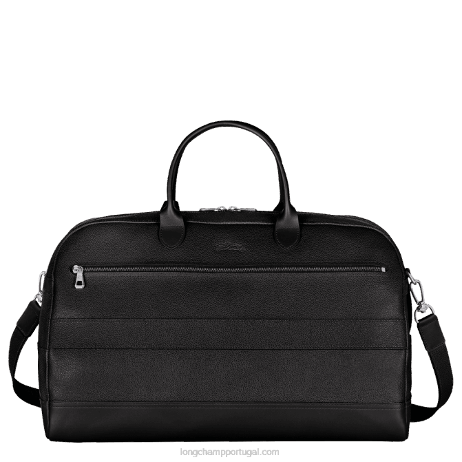 Longchamp 6DPZ823 preto homens bolsa de viagem Le Foulonne m