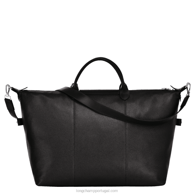 Longchamp 6DPZ830 preto homens bolsa de viagem Le Foulonne m