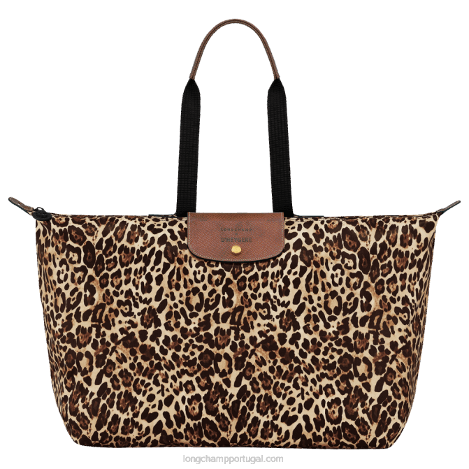 Longchamp 6DPZ831 estampa de pantera homens bolsa de viagem / mochila x d\'heygere