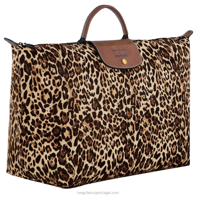 Longchamp 6DPZ831 estampa de pantera homens bolsa de viagem / mochila x d\'heygere
