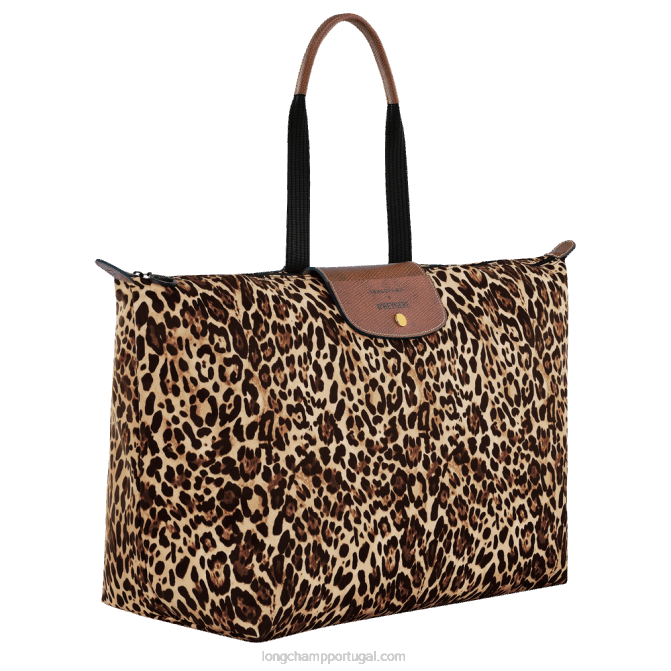 Longchamp 6DPZ831 estampa de pantera homens bolsa de viagem / mochila x d\'heygere