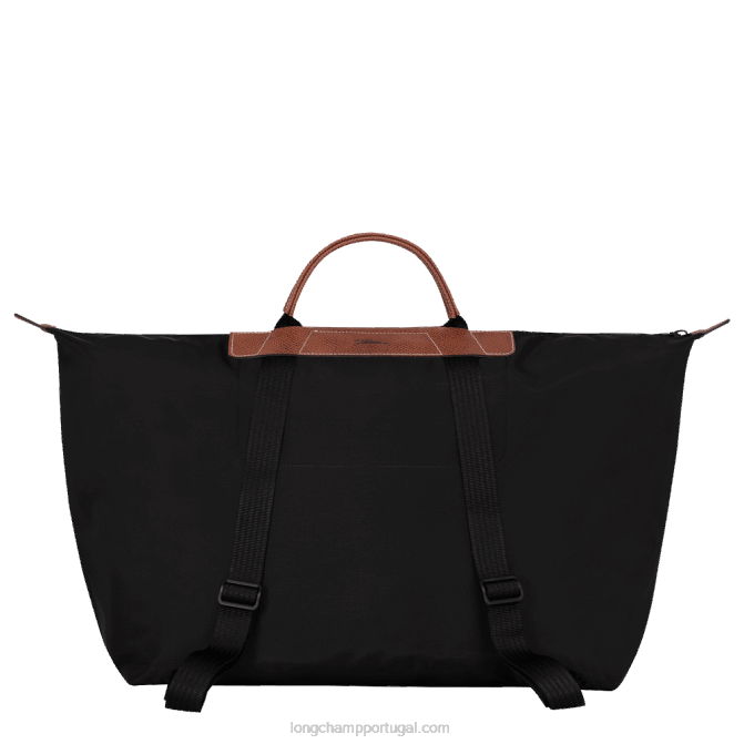 Longchamp 6DPZ832 preto homens bolsa de viagem / mochila x d\'heygere