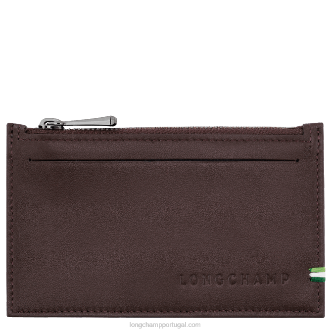 Longchamp 6DPZ1134 moca homens porta moedas sur seine