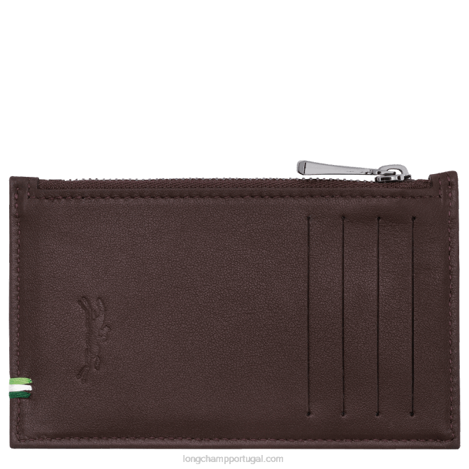 Longchamp 6DPZ1134 moca homens porta moedas sur seine
