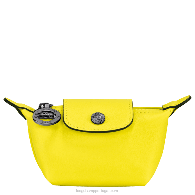 Longchamp 6DPZ546 limão homens porta moedas le pliage xtra