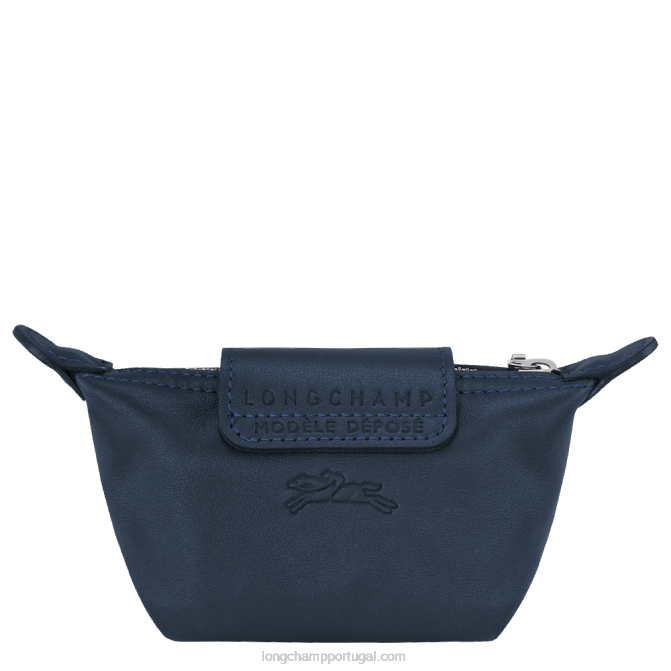 Longchamp 6DPZ547 marinha homens porta moedas le pliage xtra