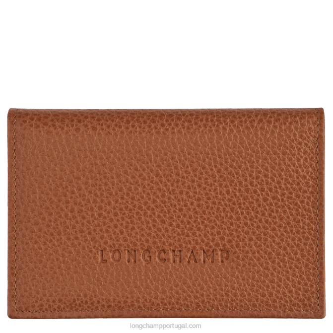 Longchamp 6DPZ654 caramelo homens titular do cartão lefolonne