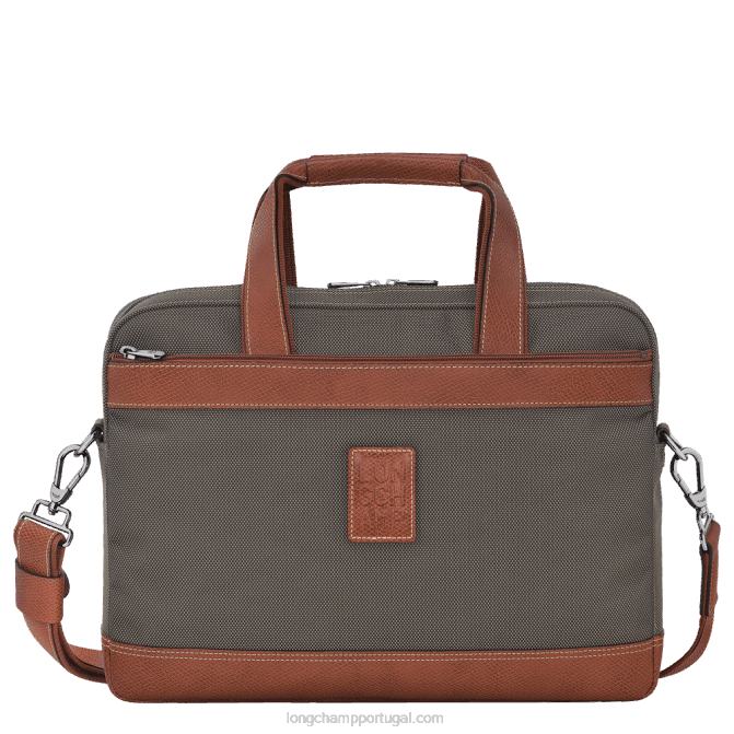 Longchamp 6DPZ1094 marrom homens maleta boxford f