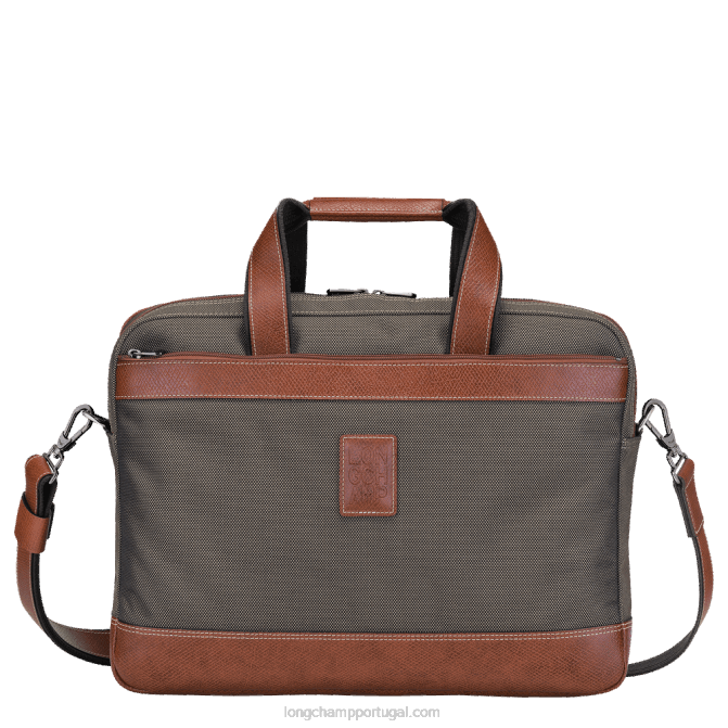 Longchamp 6DPZ1097 marrom homens maleta boxford l