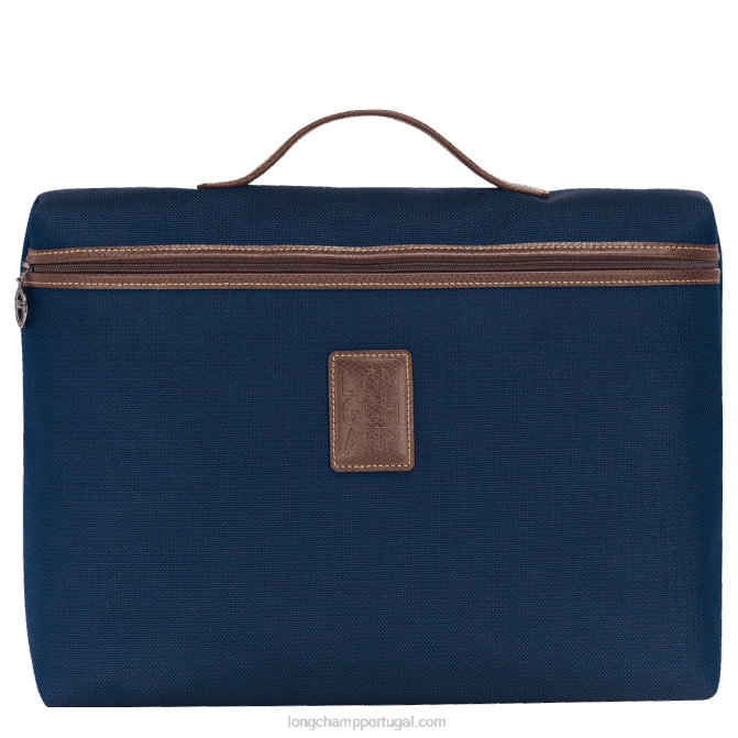 Longchamp 6DPZ1099 azul homens maleta boxford f