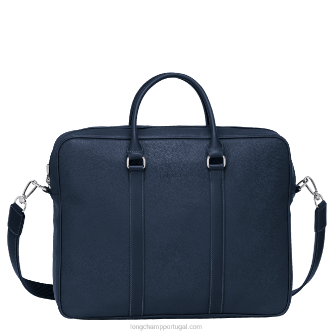 Longchamp 6DPZ1101 marinha homens pasta Le Foulonne m