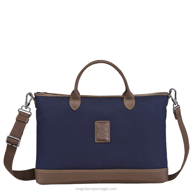 Longchamp 6DPZ466 azul homens maleta boxford f