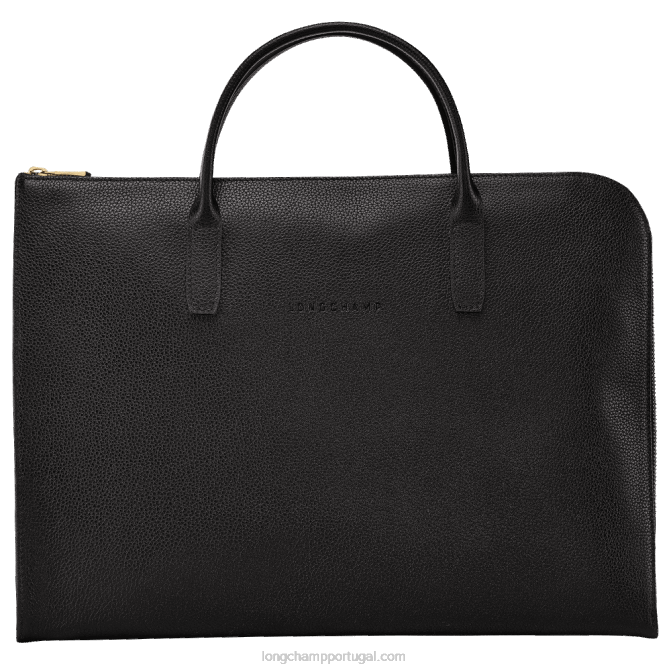 Longchamp 6DPZ470 preto homens pasta lefolonne f