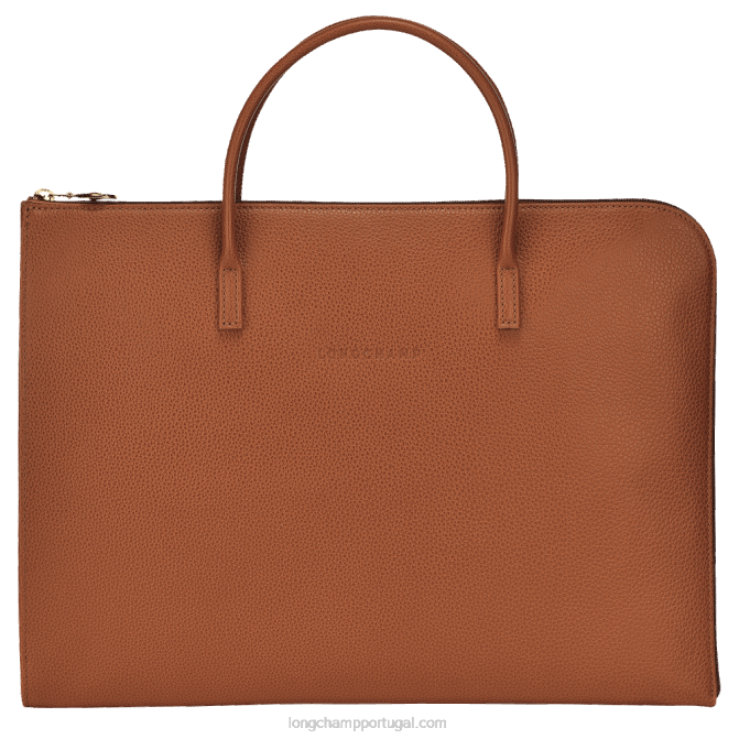 Longchamp 6DPZ471 caramelo homens pasta lefolonne f