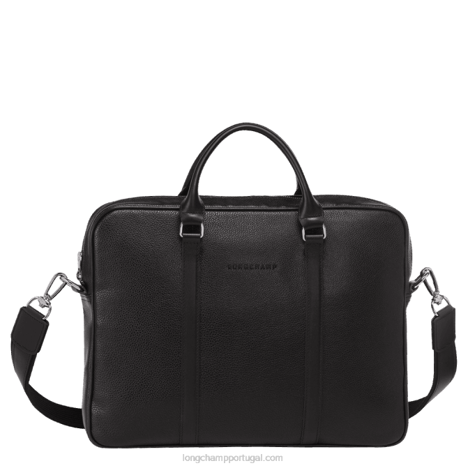 Longchamp 6DPZ475 preto homens maleta le FOulonne xs
