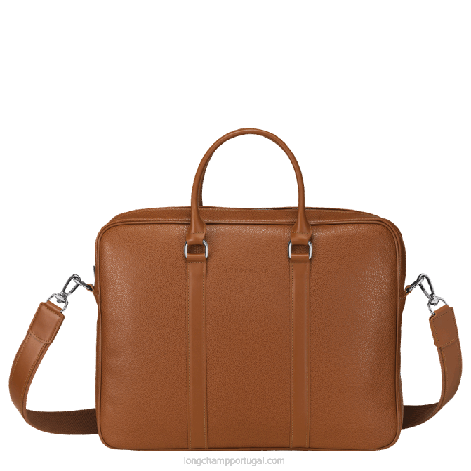 Longchamp 6DPZ480 caramelo homens pasta lefolonne f