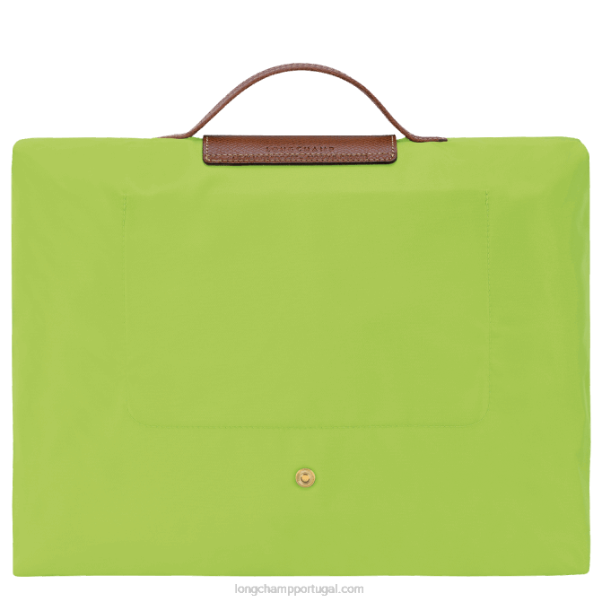 Longchamp 6DPZ486 luz verde homens pasta original le pliage s
