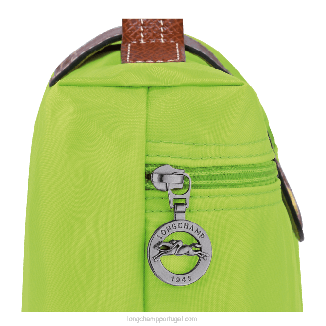 Longchamp 6DPZ486 luz verde homens pasta original le pliage s