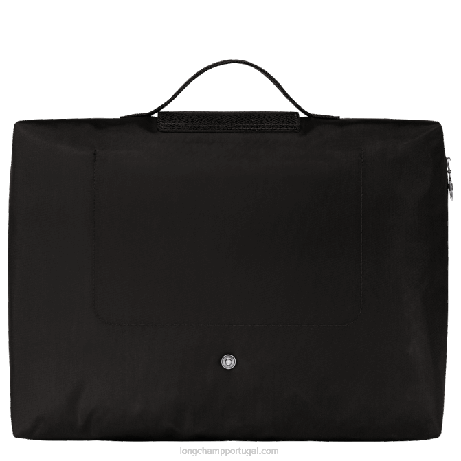 Longchamp 6DPZ492 preto homens le pliage pasta de documentos verde