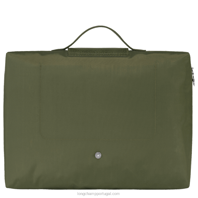 Longchamp 6DPZ493 floresta homens le pliage pasta de documentos verde