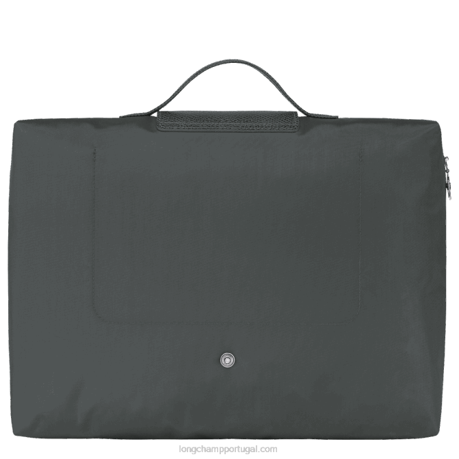 Longchamp 6DPZ495 grafite homens le pliage pasta de documentos verde