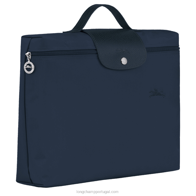Longchamp 6DPZ496 marinha homens le pliage pasta de documentos verde