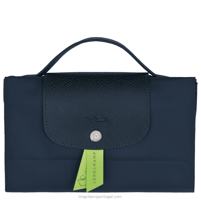 Longchamp 6DPZ496 marinha homens le pliage pasta de documentos verde