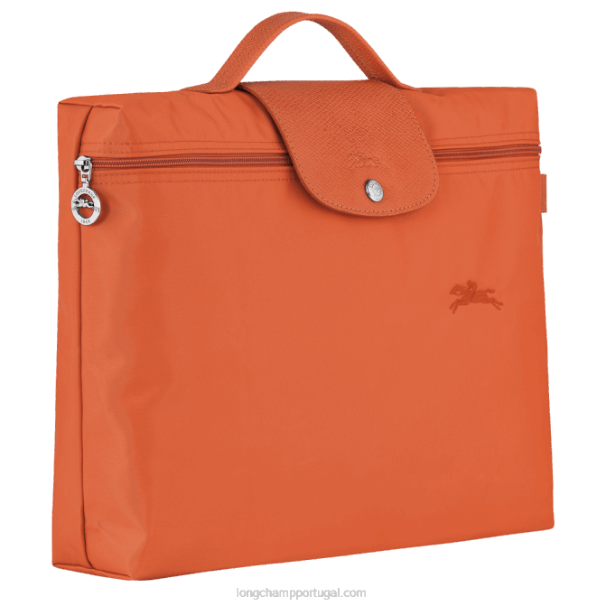 Longchamp 6DPZ497 carot homens le pliage pasta de documentos verde