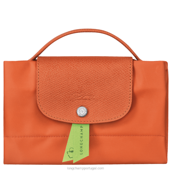 Longchamp 6DPZ497 carot homens le pliage pasta de documentos verde