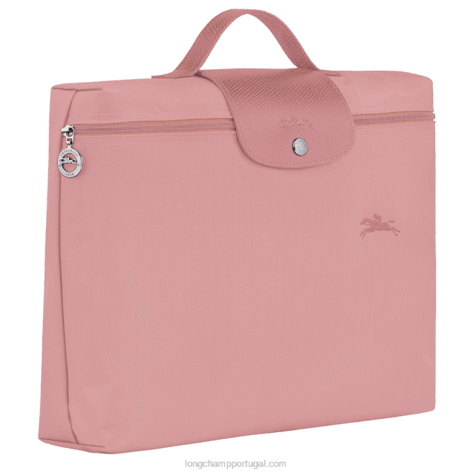 Longchamp 6DPZ498 pétala rosa homens le pliage pasta de documentos verde