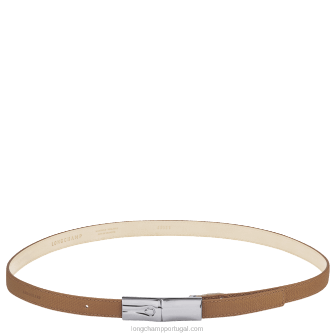 Longchamp 6DPZ910 natural mulheres cinto feminino roseau