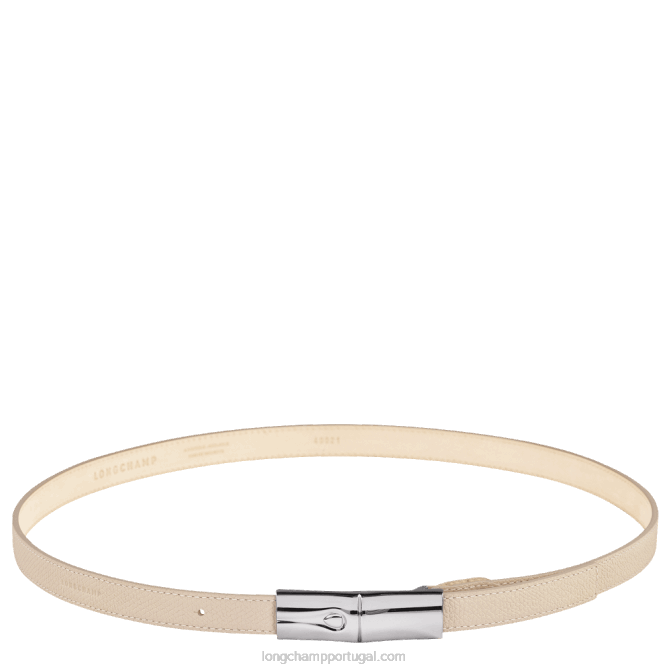 Longchamp 6DPZ911 papel mulheres cinto feminino roseau