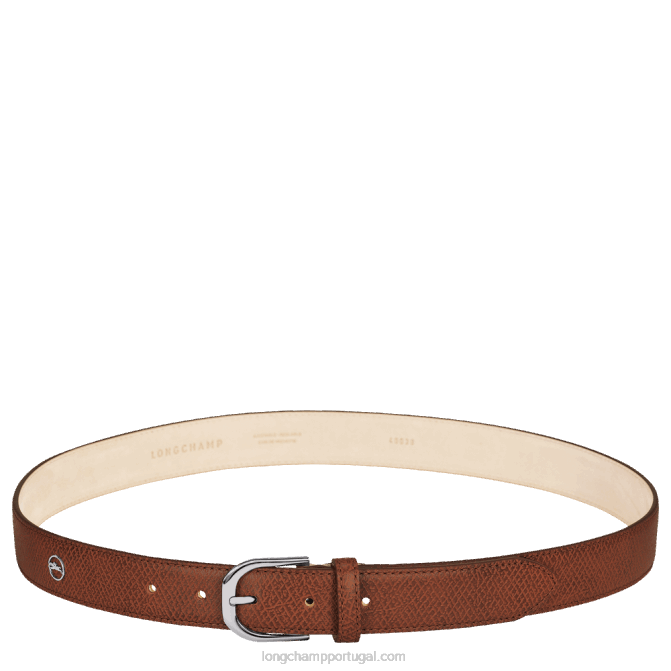 Longchamp 6DPZ918 conhaque mulheres cinto feminino le pliage