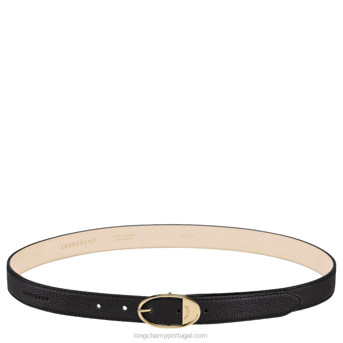 Longchamp 6DPZ922 preto mulheres cinto feminino de caixa de correio