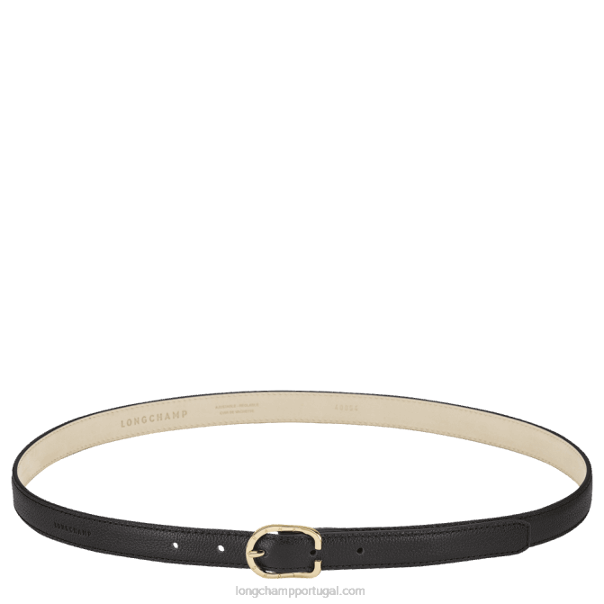 Longchamp 6DPZ925 preto mulheres cinto feminino Le Folonne