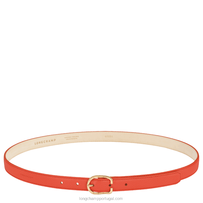 Longchamp 6DPZ926 laranja mulheres cinto feminino Le Folonne