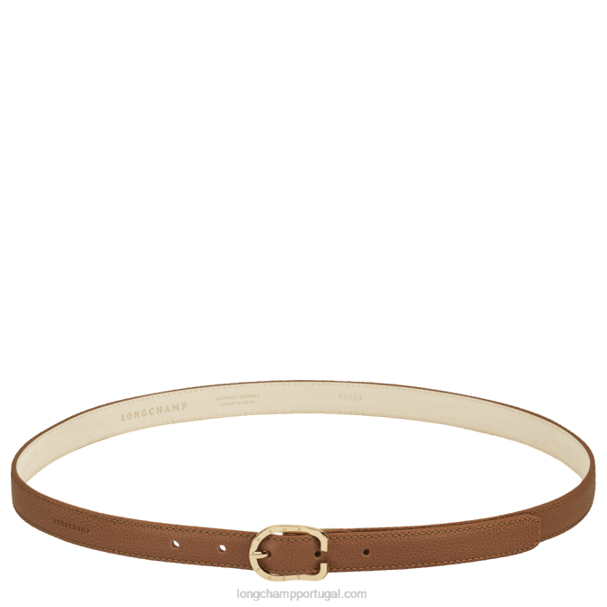Longchamp 6DPZ927 caramelo mulheres cinto feminino Le Folonne