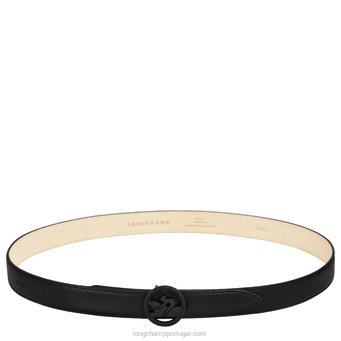 Longchamp 6DPZ936 preto mulheres cinto feminino box trot