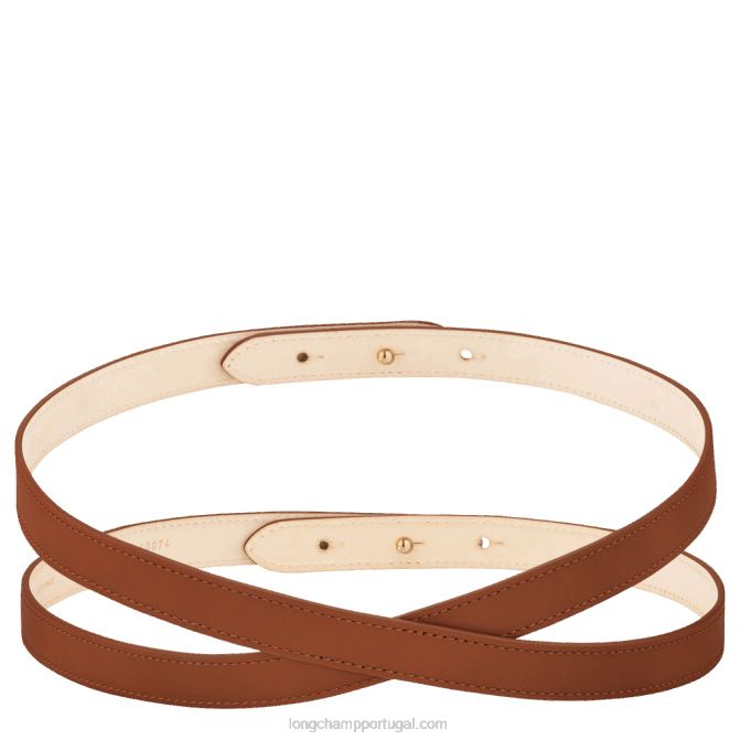 Longchamp 6DPZ954 conhaque mulheres cinto feminino box trot