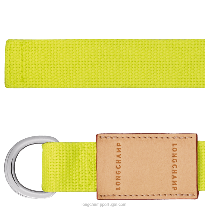 Longchamp 6DPZ957 limão mulheres cinto feminino le pliage re play