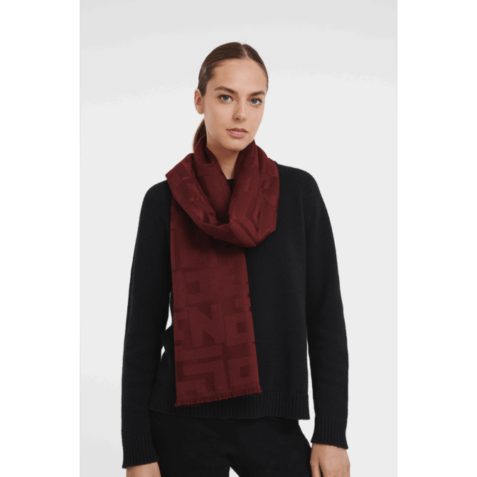 Longchamp 6DPZ969 preto mulheres xale coleção primavera/verão 2023