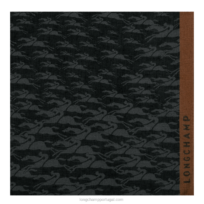 Longchamp 6DPZ971 preto mulheres estola coleção primavera/verão 2023