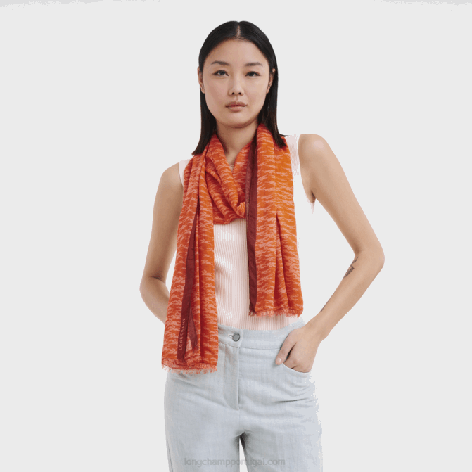 Longchamp 6DPZ974 carot mulheres estola coleção primavera/verão 2023
