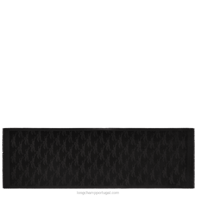 Longchamp 6DPZ982 preto mulheres estola coleção primavera/verão 2023