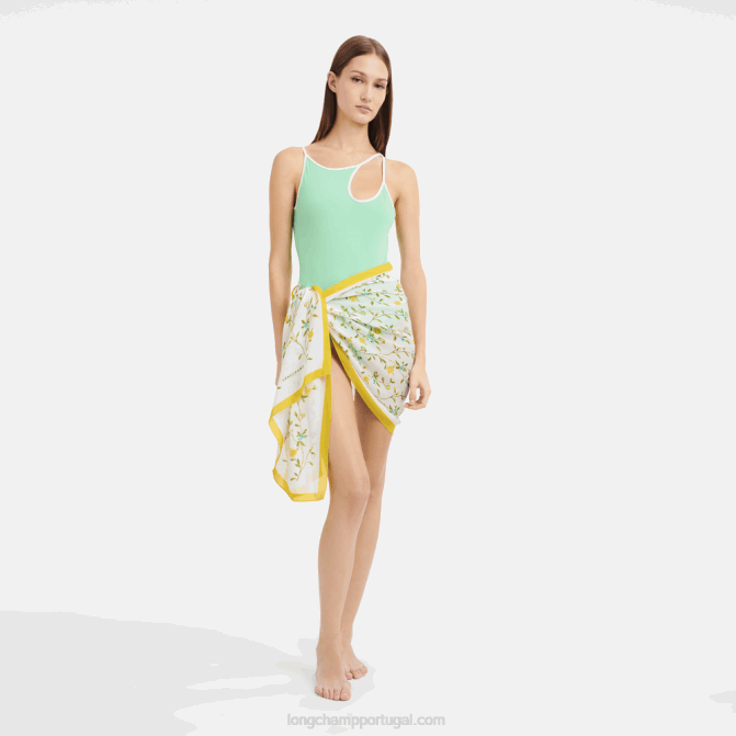 Longchamp 6DPZ997 limão mulheres estola coleção primavera/verão 2023
