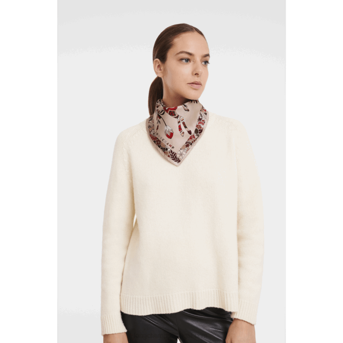 Longchamp 6DPZ1008 corar mulheres lenço de seda coleção primavera/verão 2023 50