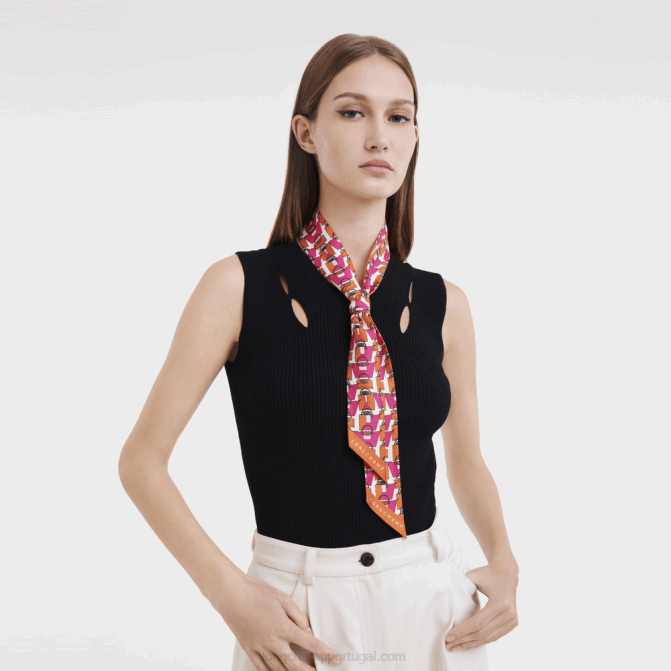 Longchamp 6DPZ1023 laranja mulheres bandeau coleção primavera/verão 2023