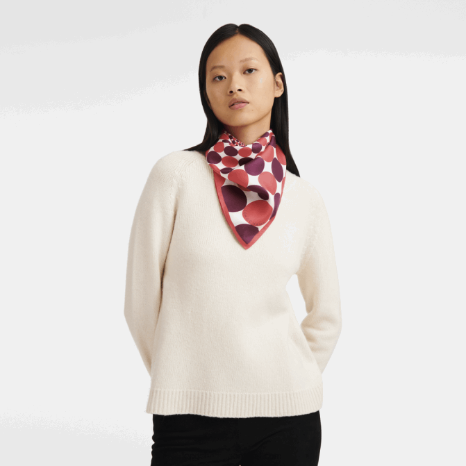 Longchamp 6DPZ1035 fúcsia mulheres lenço de seda coleção primavera/verão 2023 70