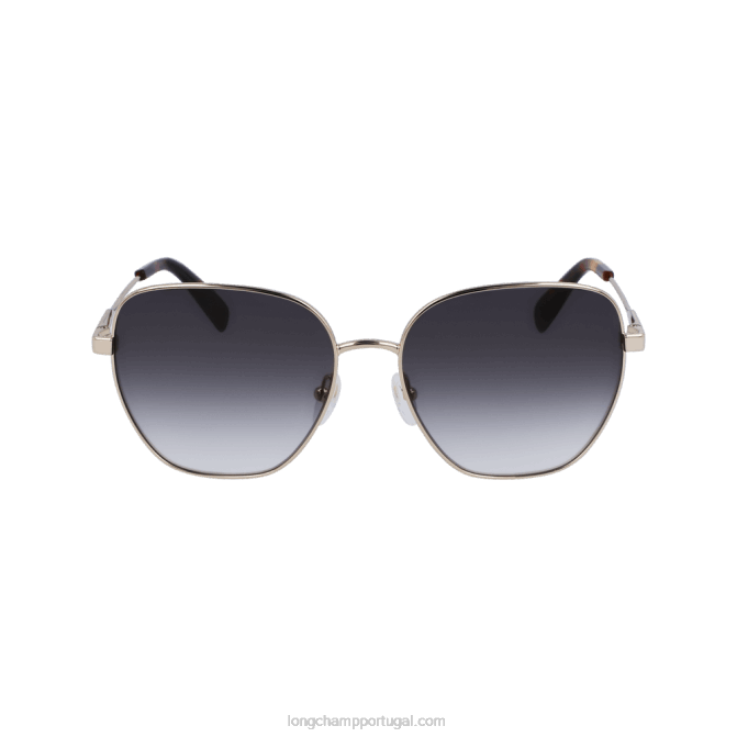 Longchamp 6DPZ15 ouro verde mulheres óculos de sol coleção primavera/verão 2023